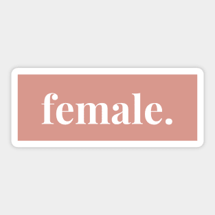 female. 3 Sticker